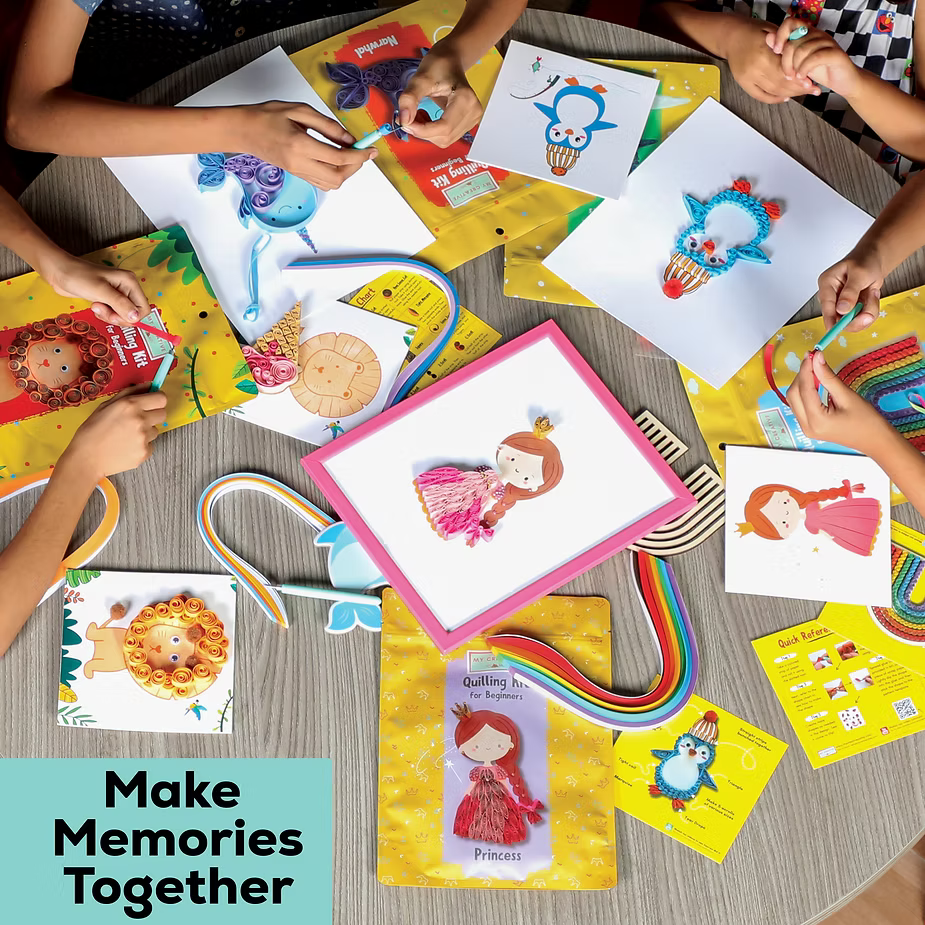 Mini quilling kits as a fun college roommate icebreaker activity