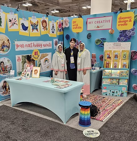 My Creative Camp booth at the NAMTA Show 2025 in Seattle
