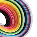 Roll of colorful paper strips