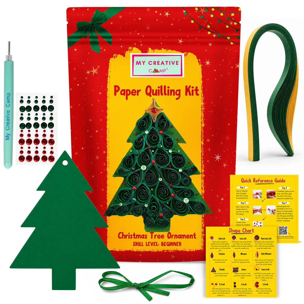 Christmas Tree Ornament Quilling Kit
