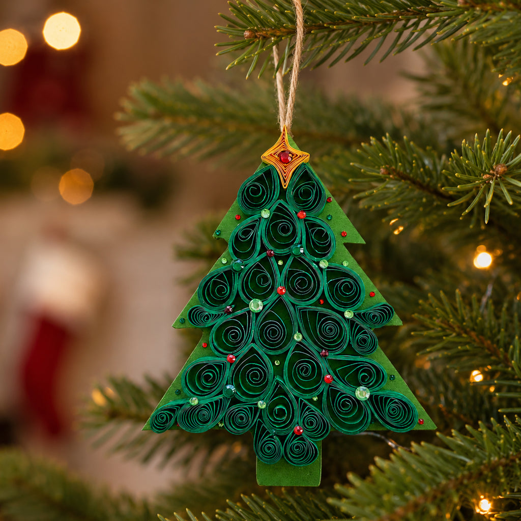 Christmas Tree Ornament Quilling Kit
