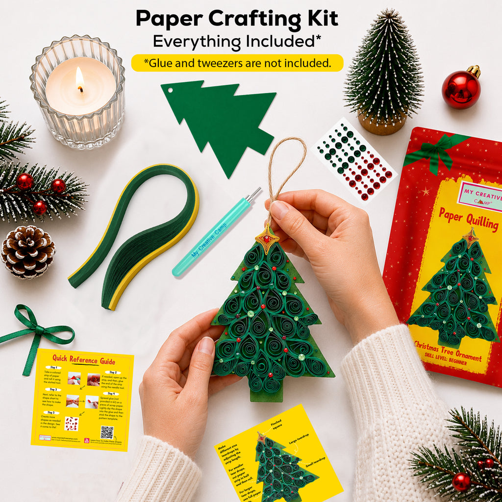Christmas Tree Ornament Quilling Kit