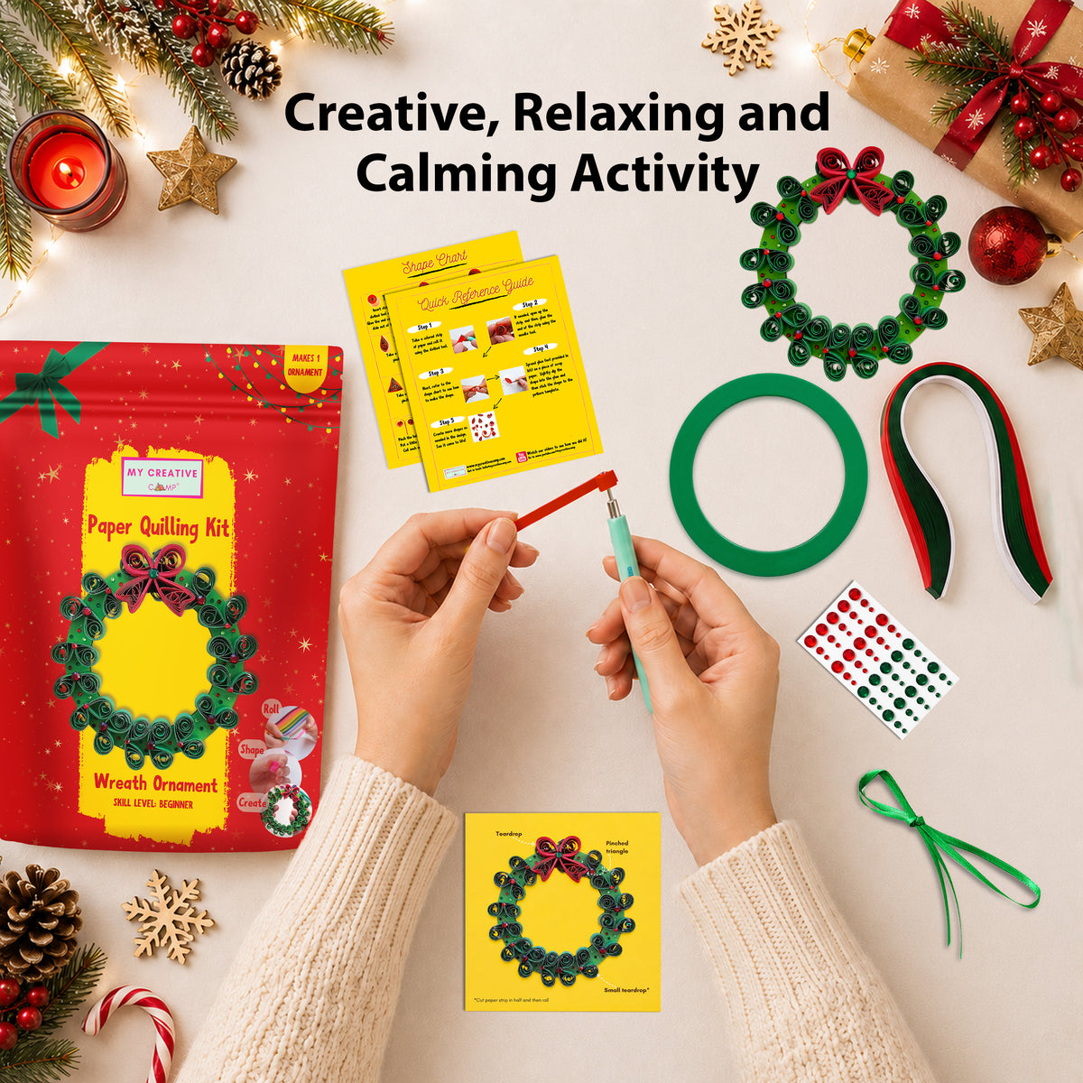 Wreath Ornament Quilling Kit