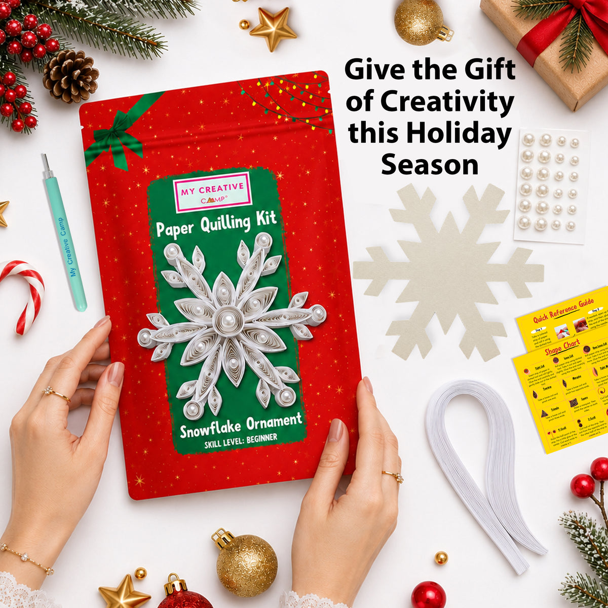 Snowflake Ornament Quilling Kit