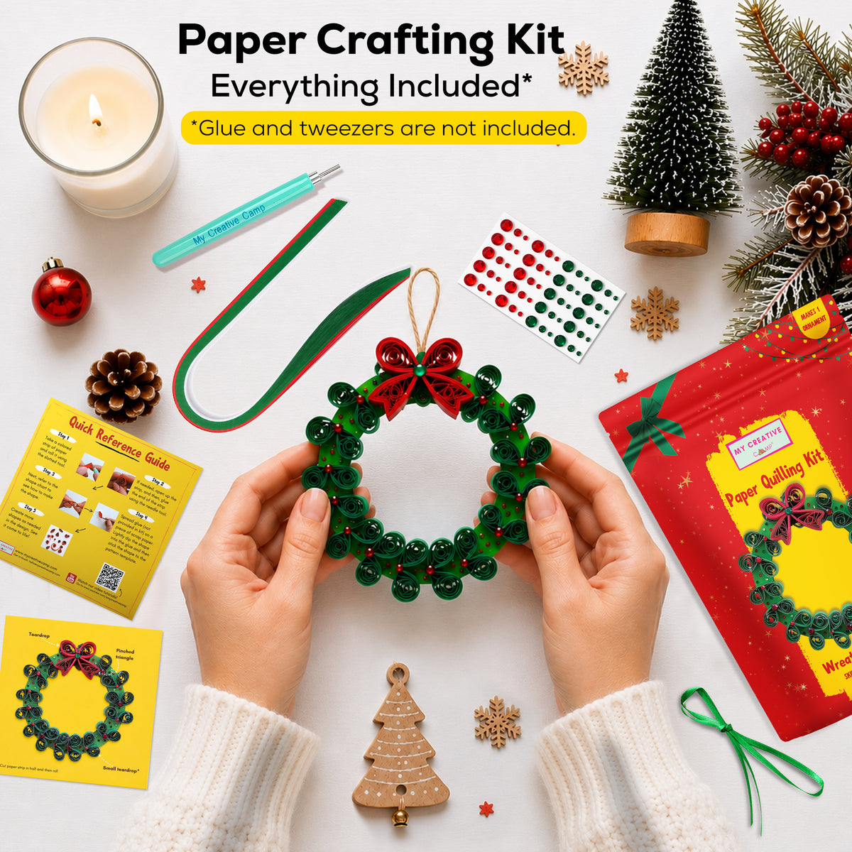 Wreath Ornament Quilling Kit
